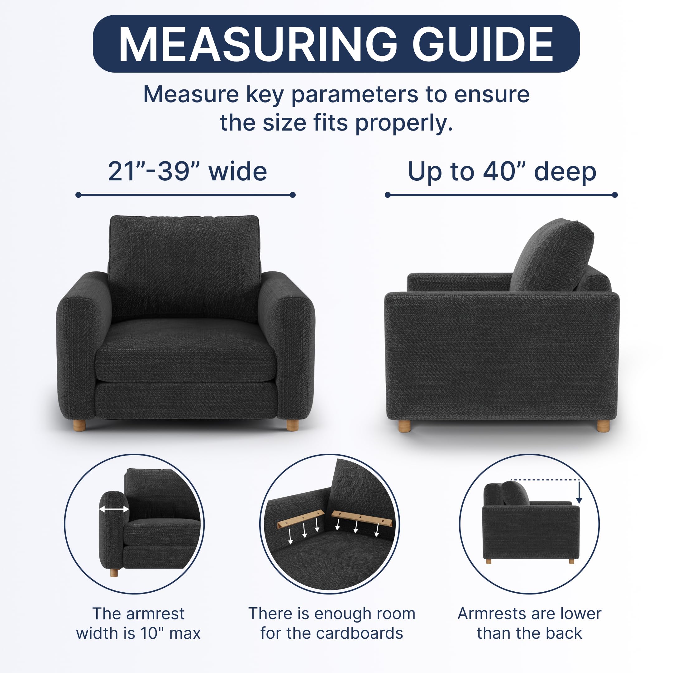 Amazon.com: PAULATO BY GA.I.CO. Chair Cover - Armchair Cover